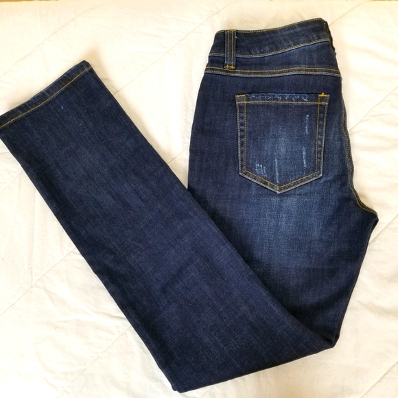 Jeans Droit CAbi Pour Femme - Taille 4, Bleu Foncé, Coupe Classique - Occasion Très Bon état